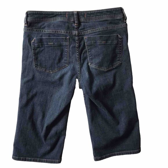 Tommy Bahama Womens Marin Denim Jeans Kickers Bermuda Shorts Size 4 14” Insm EUC - Picture 3 of 11